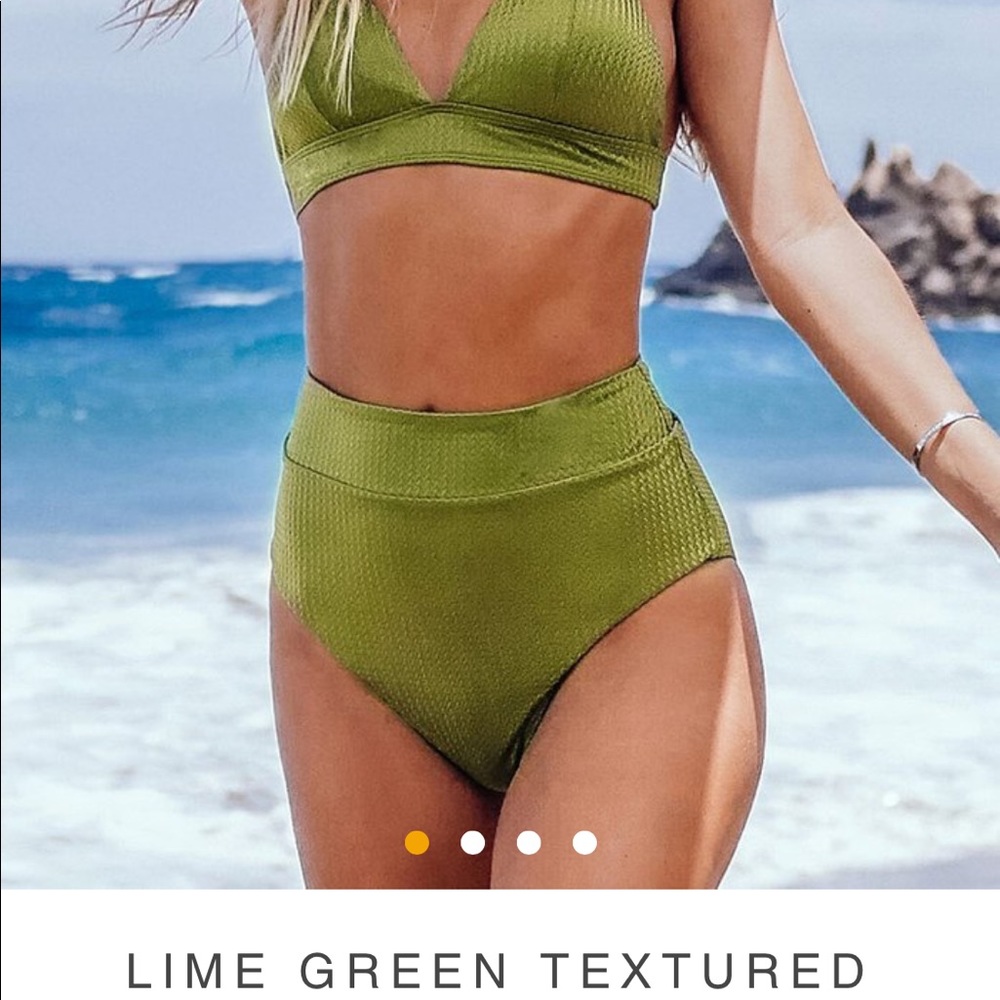Lime green bikini